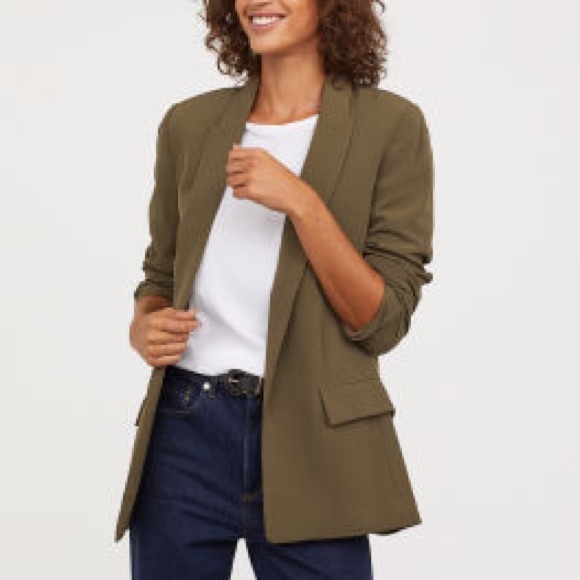 h&m olive jacket